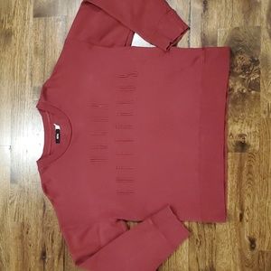 Womens BDG Urban Outfitters burgundy embroidered sweatshirt size M